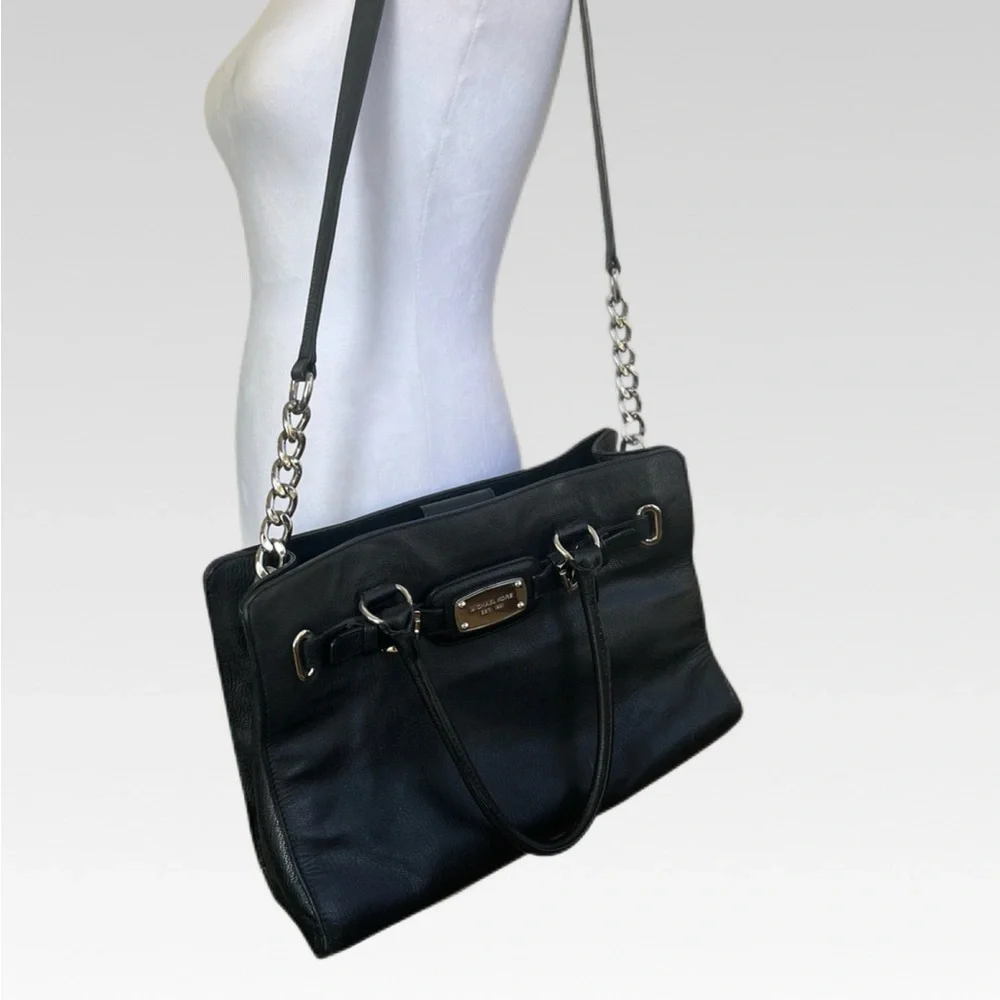 Michael Kors Black Leather Shoulder Bag